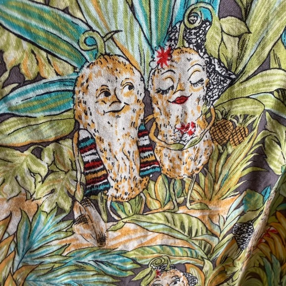 Charles Goodnight Other - Vintage 90s Charles Goodnight Cotton Novelty Peanut Fiesta Jungle Nightshirt OS